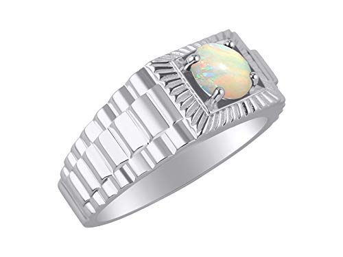 Bague opale octobre RYLOS le cadeau d'anniversaire idéal - 3