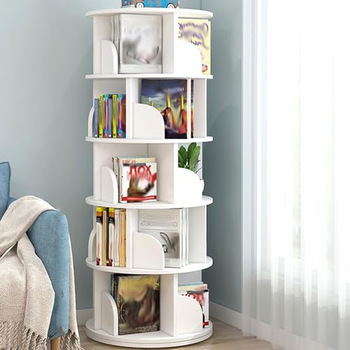 Estantería giratoria de diseño apilable para crear tu rincón de lectura ideal en el hogar