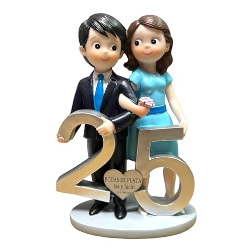 Figura para 25 Aniversario con Placa grabada