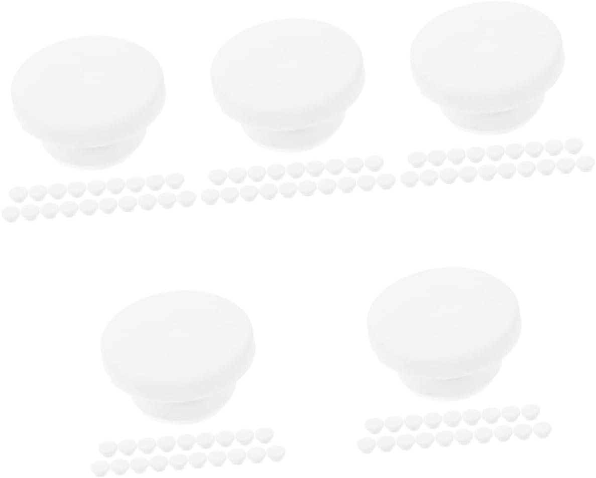 POPETPOP 100pcs Overflow Drain Round Caps Washbasin Overflow Drain Covers for Bathroom and Bathtub and Stylish Seal for Sinks Easy to Install