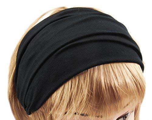 axy HB4 Haarband Yoga Headband Hairband (Schwarz) Cover