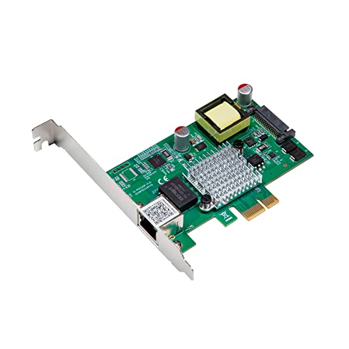 IO Crest 2.5 Gigabit POE+ PCI-e x1 Ethernet Network Card