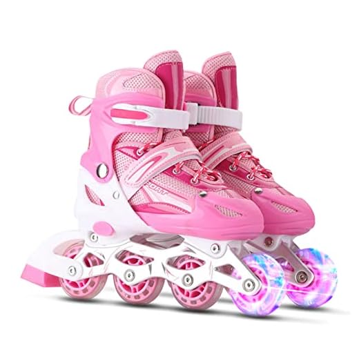 Moniss Patins em linha iluminados ajustáveis com rodas iluminadas para crianças e adultos para meninas e meninos, homens e mulheres