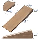 2 Pack Wooden Door Stop - Non-Slip Door Stoppers for Floor - Door Wedges for All Door Types and Surfaces Steady Door Stopper - Image 3