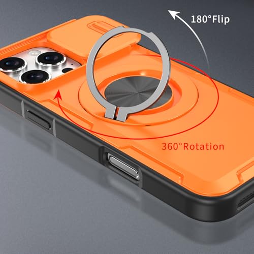 Coque anti-rayure iPhone 14 Pro Max orange protège-caméra résistant aux chutes