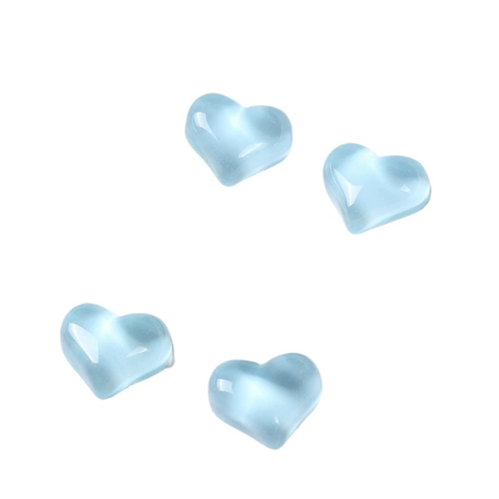 Glass Magnets 12pcs Transparent Colored Loving Heart Refrigerator Magnet Photo Wall Message Board Magnetic Stickers