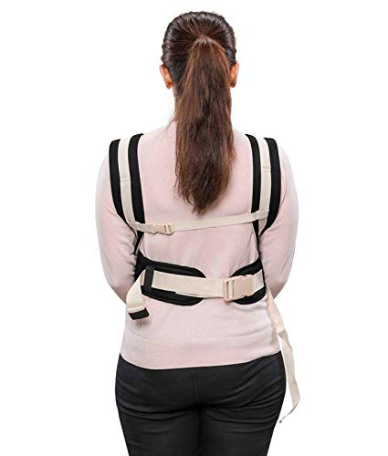 Image of Antil's Baby Carrier Bag /Adjustable Hands Free 4 in 1 Baby /Baby sefty Belt /Child Safety Strip /Baby Sling Carrier Bag /Baby Back Carrier Bag (Black) Front Carry Facing