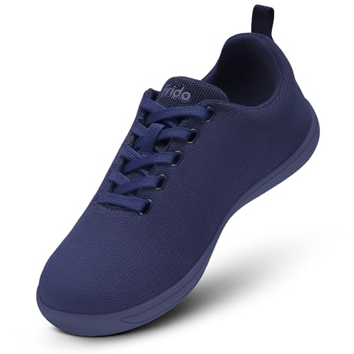 Image of Frido Cloud Comfort Lace-up Shoes for Men | Lightweight Sports Shoes with Zero-Drop Design & Wide Toe Box | Breathable Knit Running Shoes for Man | Casual Sneakers