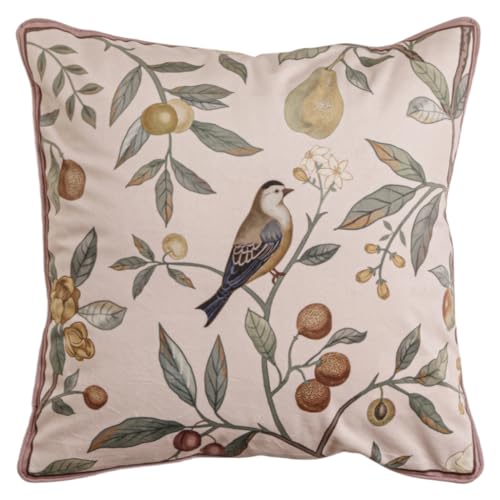 bilin gaier Designer Vintage Velvet Throw Pillow Cover,18"x18"-Dewey an