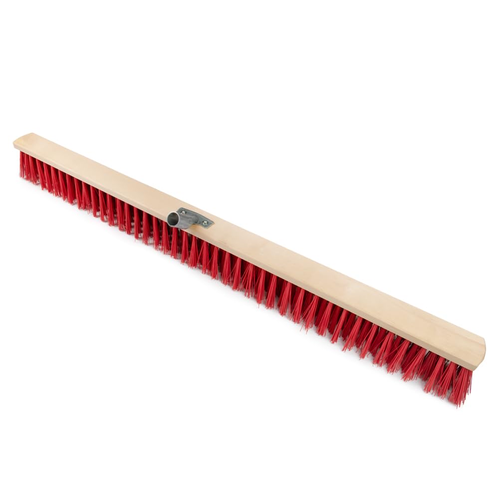 Balai de rue 1000 mm sans manche, balai de jardin, balai industriel, balai d’extérieur avec poils stables (100 cm sans manche)