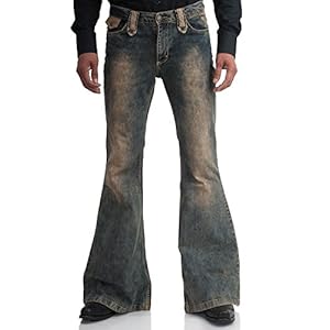 Comycom Dirty Star Rebel denim stretch jeans met wijde pijpen