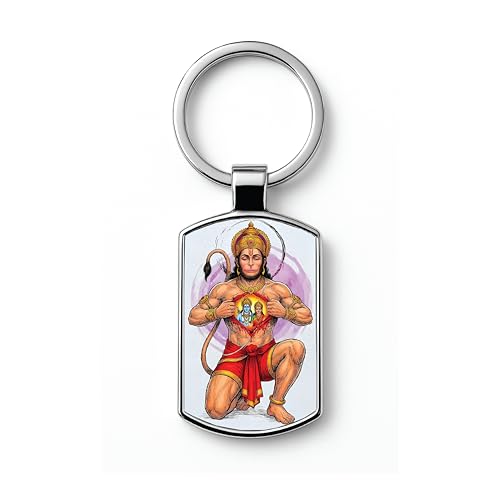 Image of Stylish Metal Keychains with Permanent Glossy Print - Inspirational Quotes & Spiritual Designs - Perfect Key chains for loved ones, Personal Use, Gifts & Return Gifts