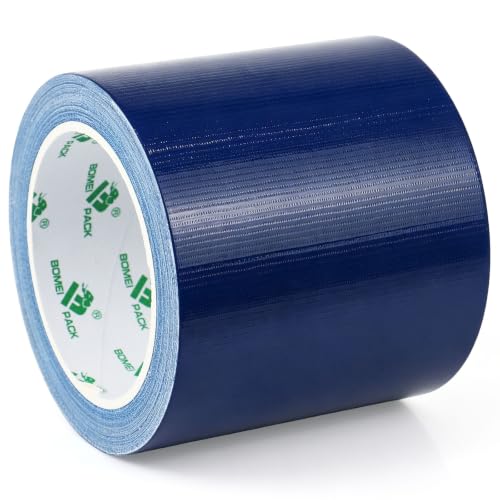 Image of BOMEI PACK 1Pack 4inch Duct Tape Heavy Duty Waterproof Dark Blue 9Mil 20Yds