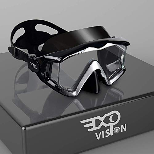 EXP VISION Set de Snorkel con Máscara de Snorkel Dry Top Anti-Fugas para Mujeres y Hombres, Máscara de Buceo con Vista Panorámica de 180° y Lentes de Vidrio Templado Antivaho miniatura 2