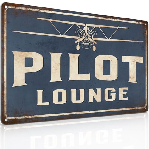 Pilot Lounge Sign Airplane Wall Decor Aviation Decor Aviation Gifts Airplane Party...