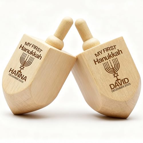 Personalized Wood Block Name Menorah