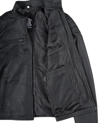 Image of Blingsoul Leather Jacket Men, Black and Brown Leather Jackets For Men