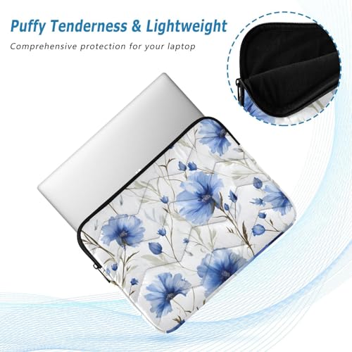 Funda para Laptop 13-14 Pulgadas Azul Wildflowers miniatura 5