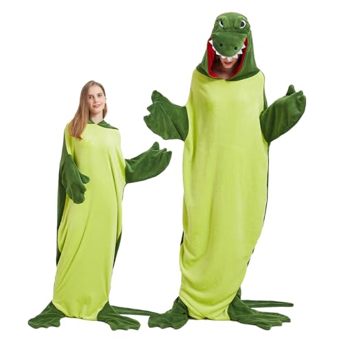 SHUOJIA Pijama de animais para adultos, roupa de dormir para disfarce de cosplay de animais para homens e mulheres, Crocodile passamas, disfarces de Halloween de uma peça, roupa de festa,