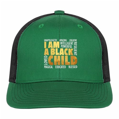 B is for Brilliants Black Boy Kid Black Historys Month Toddler Cool Hats Women's Breathable Girls Trucker Cap