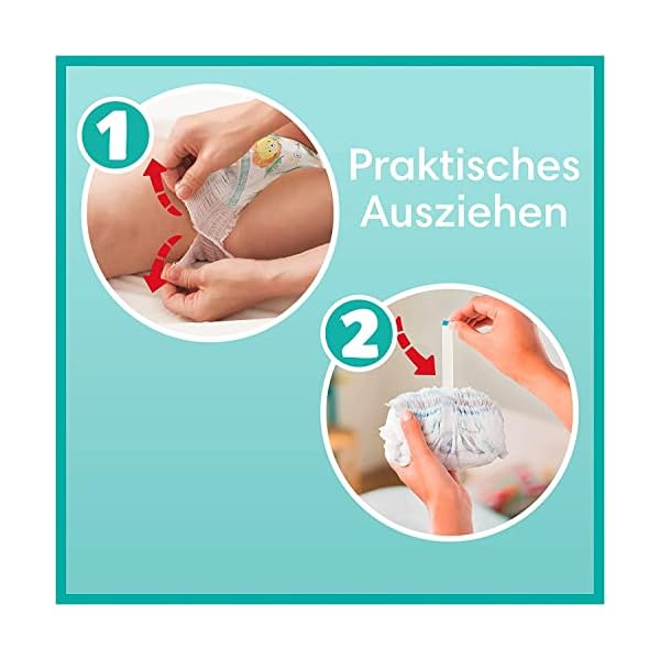 Pampers Baby Windeln Pants Größe 4 (9-15kg) Premium Protection, Maxi mit Stop- und Schutz Täschchen, MONATSBOX, 160… – Bild 7