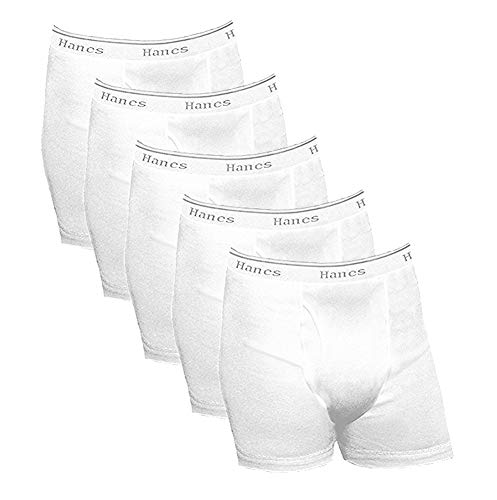 Hanes Men Boxer Breif Classic Style Tag Free| 100% Cotton|Comfort Flex waistband| White Black & More