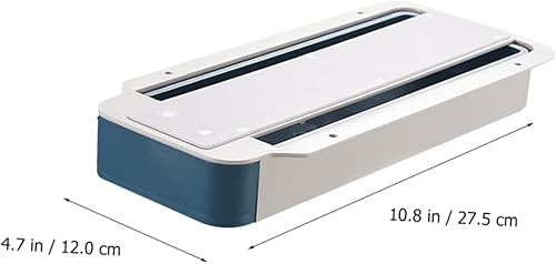 Miniatura 4 de EXCEART Caja de almacenamiento de artículos de papelería, organizador de escritorio oculto, estuche adhesivo para bolígrafos debajo del escritorio,