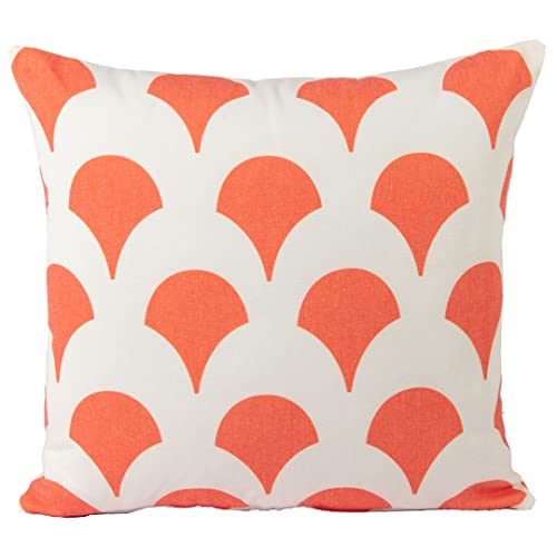 CUSHY HOME 4 Pack Matching Cushion Covers Geometric Luxury Pillowcases for Livingroom Sofa Bedroom with Invisible Zipper 45cm x 45cm 18x18 inches Orange - Image 2