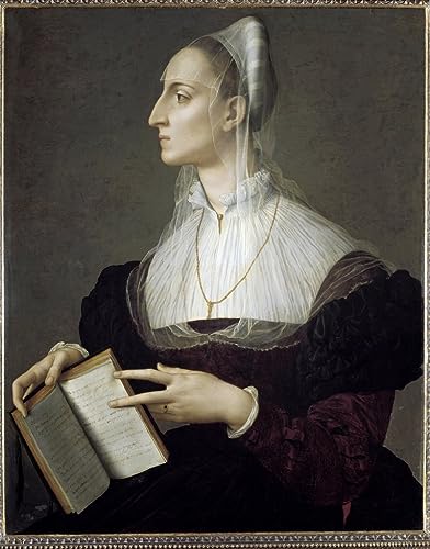 Affiche Portrait de Laura Battiferri Toile Imprimée Art Salon 60x90cm