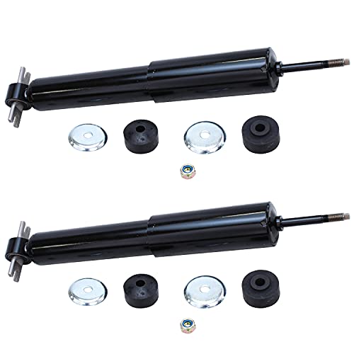 Image of Detroit Axle - 2 Front Shock Absorbers for 2003-2022 Chevrolet Express GMC Savana 2500 3500, 2016-2022 Savana 4500, Shocks 2017 2018 2019 2020 2021 Replacement