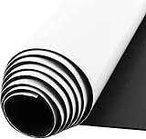 Selbstklebende Schaumstoffrolle Zellkautschuk Selbstklebend 300mm(B) x1.5mm(D) x1.5m(L) Multifunktionale Neopren Schaumstoffplatte einfach zu schneidende DIY-Zellkautschuk Platte (Schwarz)