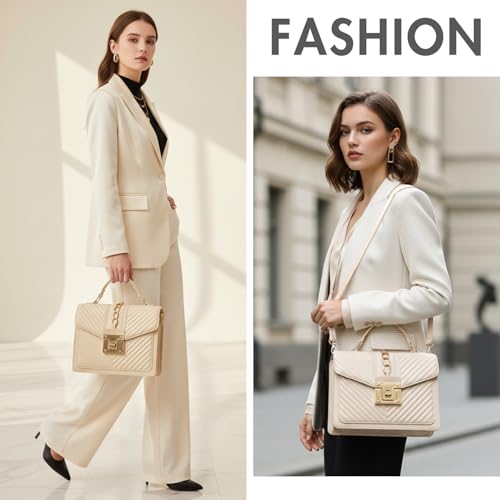 Bolso de mano tipo top handle con diseño acolchado negro miniatura 4