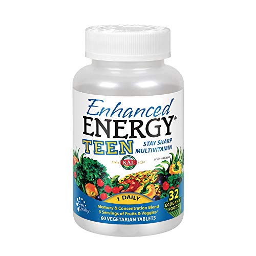 Kal Enhanced Energy for Teens Tablets, 60 Count