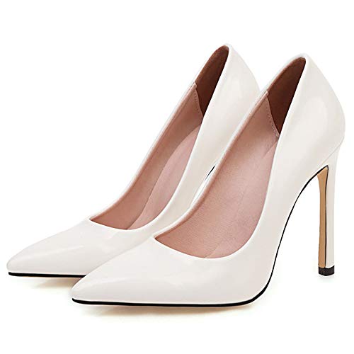 Gicoiz Pointed Toe Dress Pumps Womens Slip On Stiletto Heels2