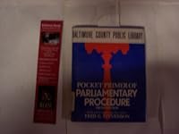 Pocket Primer of Parliamentary Procedure 0395140897 Book Cover