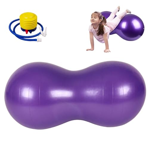 Pelota de maní de 35x18 pulgadas con bomba de aire incluida para fitness en casa