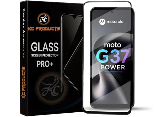 Image of Tempered Glass Screen Protector Compatible For Moto G37 Power /Motorola G37 Power /Moto G37 Power 5G with Easy Self Installation Kit