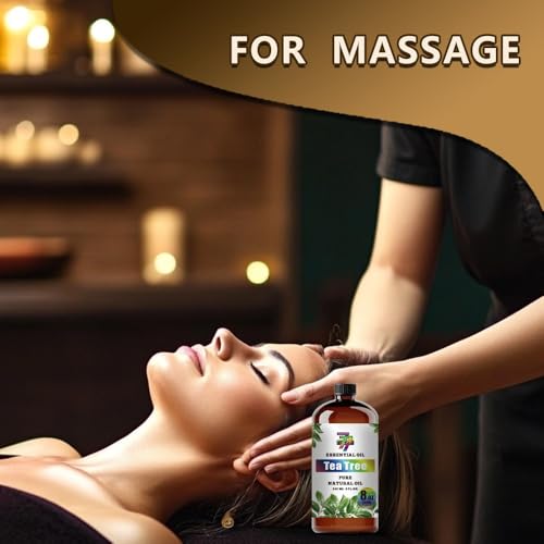 Image of Tea Tree Essential Oil for Diffuser Massage Candles 8 fl oz