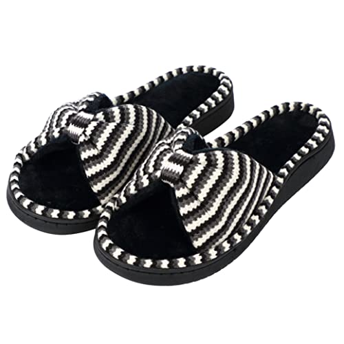 Women Summer Slippers Open Toe Slippers Memory Foam Anti-slip House Shoes Indoor Outdoor Christmas Gifts