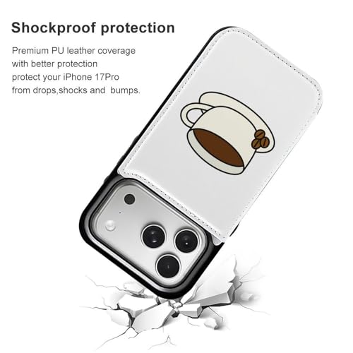 iPhone17PropP[X 蒠^ R[q[ƃR[q[ ACtH17PropP[X 蒠^ z^ X}zP[X PUU[  J[h[ X^h@\ Phone17ProJo[