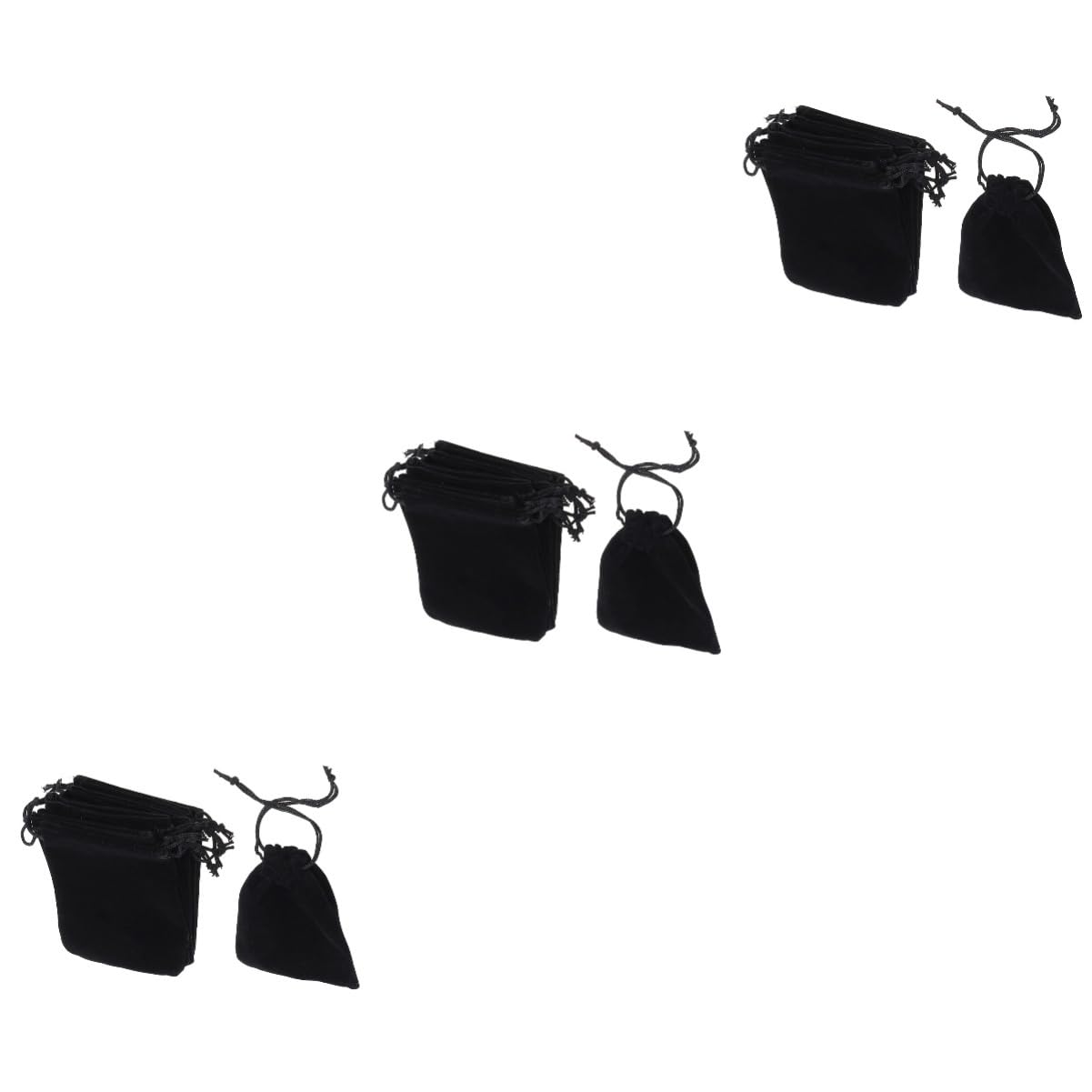 Healeved 90stücke Schwarze Stoffbeutel Mit Kordelzug Für Schmuck Hochzeiten Süßigkeiten Und Vielseitige Aufbewahrungstaschen Für Reisen Und Partys