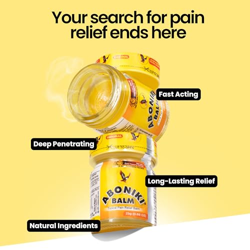 Aboniki Balm (1 Glass Jar) – Powerful Topical Pain Relief Balm for Sore Muscles and Joints. Anti-Inflammatory Muscle Rub for Lower Back, Knee, Neck, Shoulder, and More. - Image 4