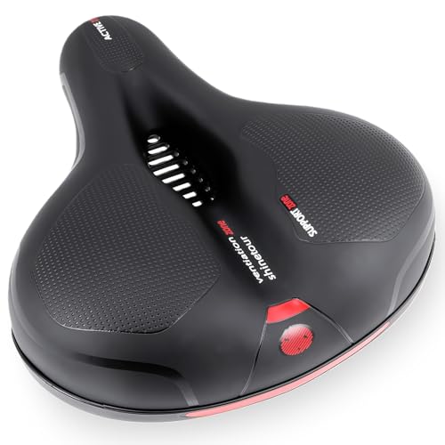 Wide Bike Seat with Shock Balls