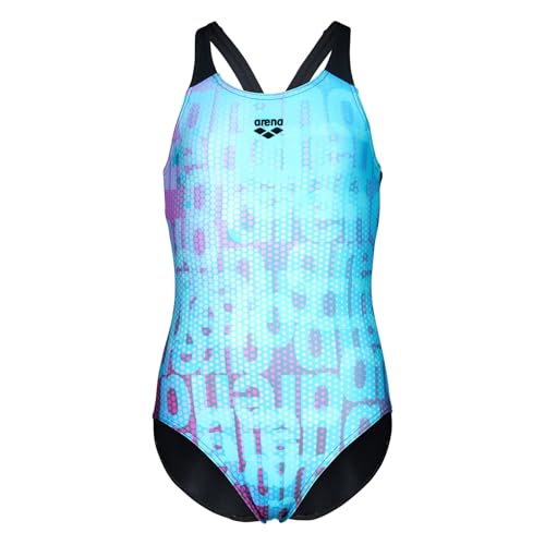 Maillot de bain une-pièce fille Arena haut de gamme avec dos en V résistant au chlore