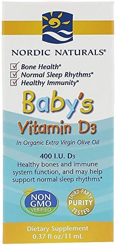 Nordic Naturals Baby's Vitamin D3 - Vitamin D From Natural Cholecalciferol Helps Calcium
