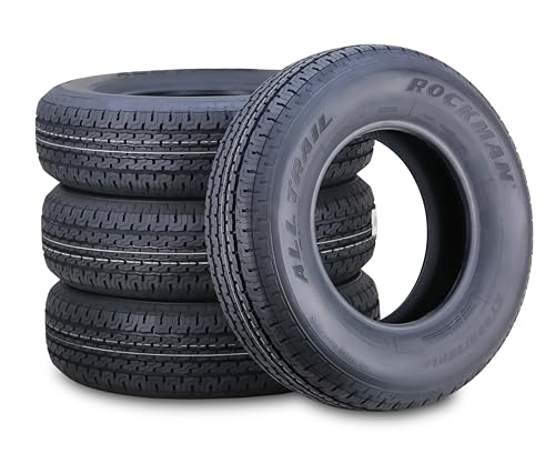 ROCKMAN Trailer Tire ST205/75R14 8-Ply Load Range...