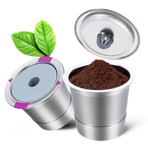 2 Packs Universal K Cups for Keurig, Reusable & Refillable
