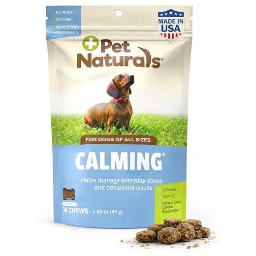 Pet Naturals Calming for Dogs, 30 Chews - Naturally Sourced Stress and Anxiety Calming Ingredients for Behavior Support - Vet Recommended