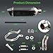 WATERWICH Motorcycle Muffler Compatible with Kawasaki Ninja 400 Z400 2018 2019 2020 2021 2022 2023