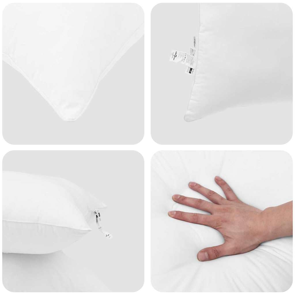 Generico Set di Piumoni con Cuscino 2 PCS Bianco Microfibra,Biancheria,Lenzuola e Coperte,Trapunte e piumini-3376837
